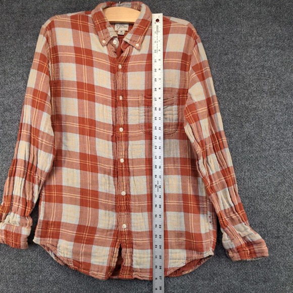 J. Crew Men's Slim Button Up Shirt Multicolor Plaid Medium Long Sleeve Cotton - Picture 11 of 13